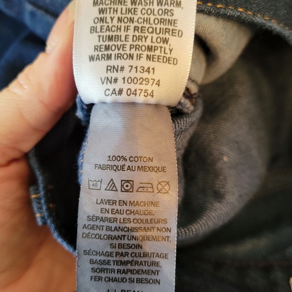 LL Bean Womens Original Fit Relaxed Dark Wash Jeans Size 6 Mom Jeans - Picture 7 of 11